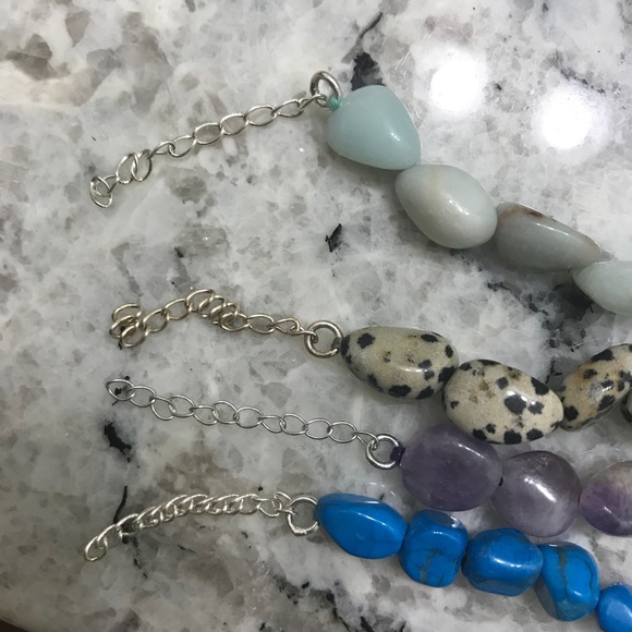 Turquoise stone choker necklace - Picture 4 of 4